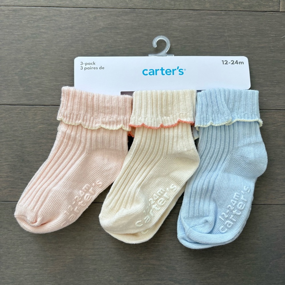 Carter's 3-Pack Socks, 12-24M